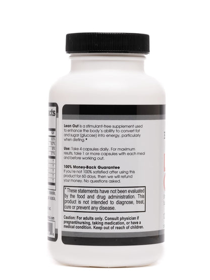 Beverly International Lean Out 120 caps. Fat Burner with Metabolic Support. Lipotropics. Beverly InternationalUS supplements