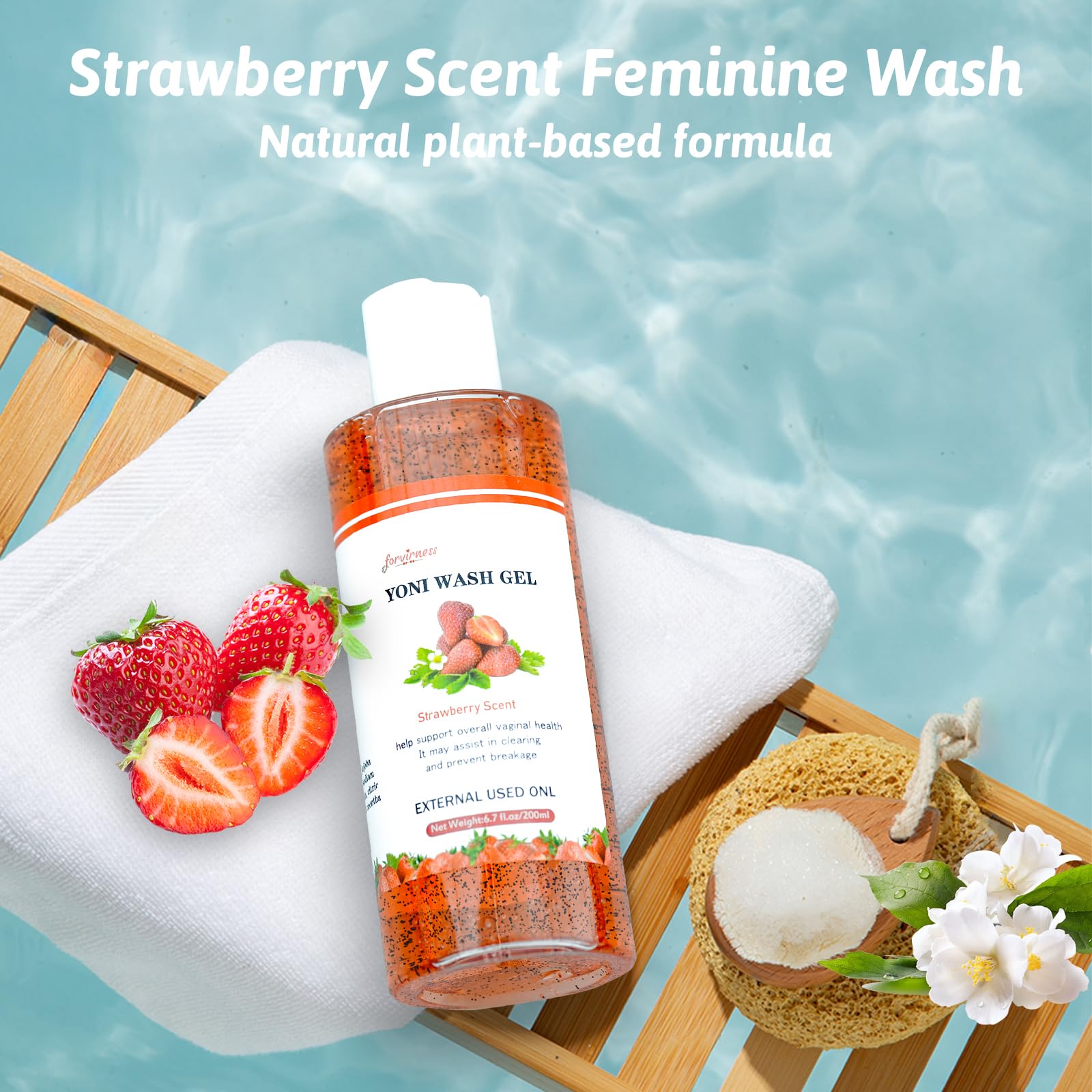 Yoni Wash Yoni Oil Yoni Bar Soap for Women PH Balance, Strawberry Body Oil, Feminine Wash forvirnessAu supplements