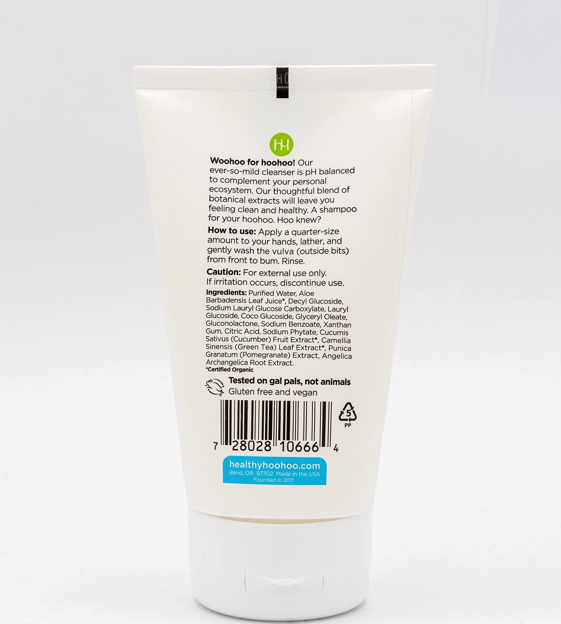 healthy hoohoo Gentle Feminine Wash - Organic Ingredients, pH Balanced, Fragrance Free healthy hoohooAu supplements