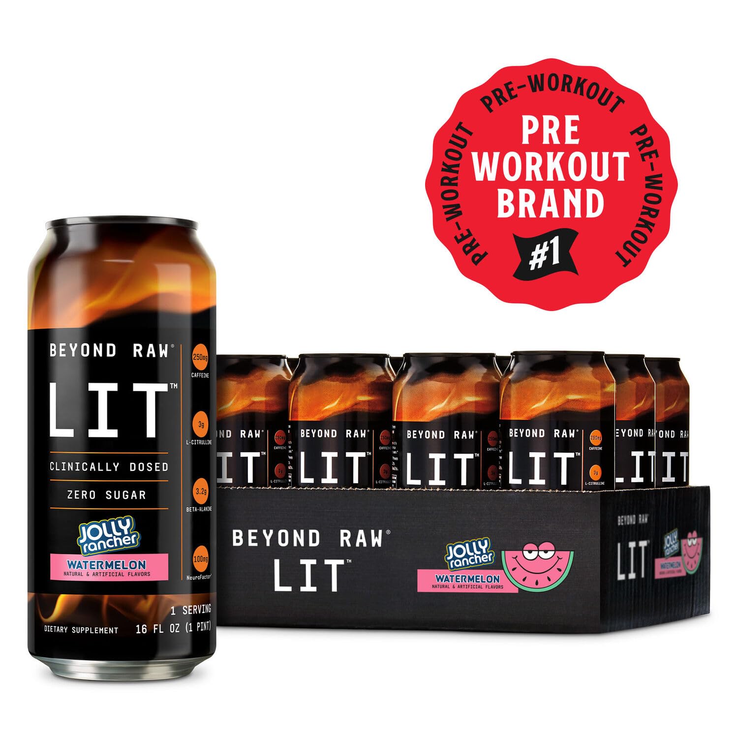 BEYOND RAW LIT On The Go | Ready to Drink Cans | Contains Caffeine, L-Citrulline BEYOND RAWAu supplements