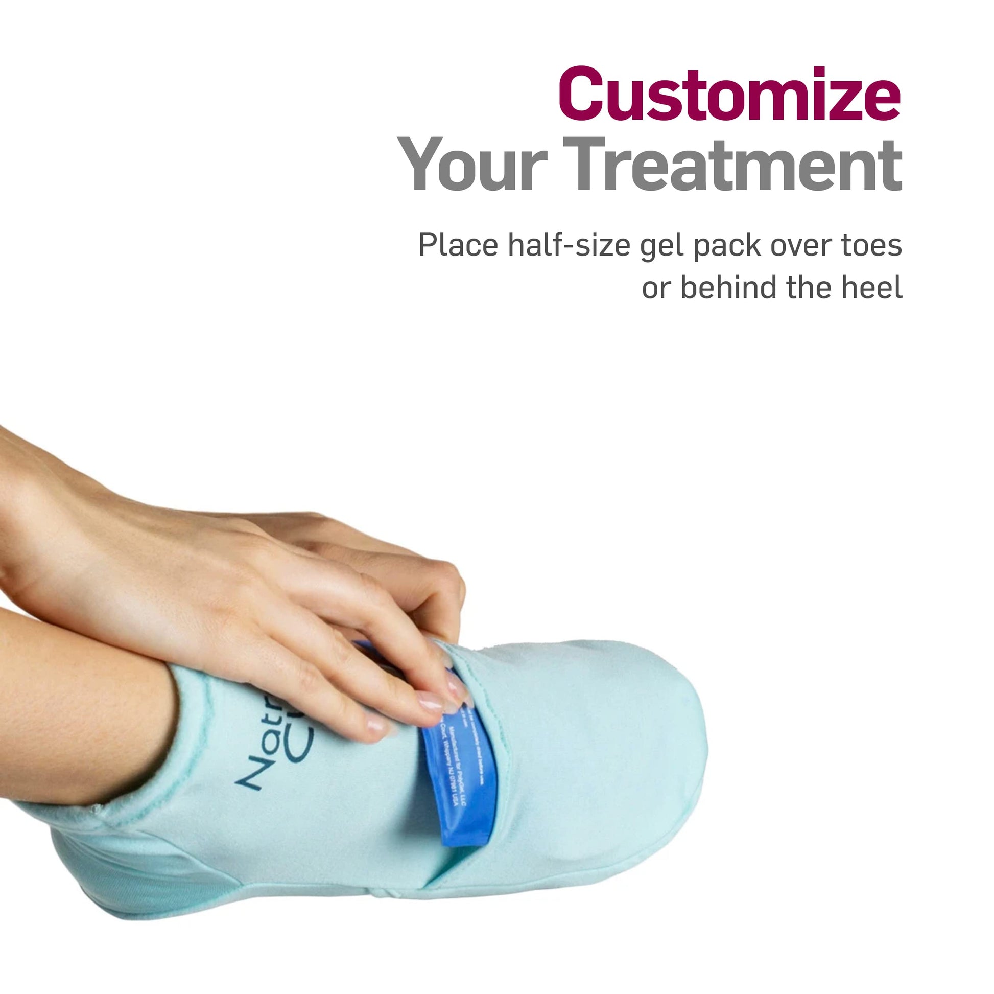 NatraCure Cold Therapy Socks - Reusable Gel Ice Frozen Slippers for Feet NatraCureUS supplements