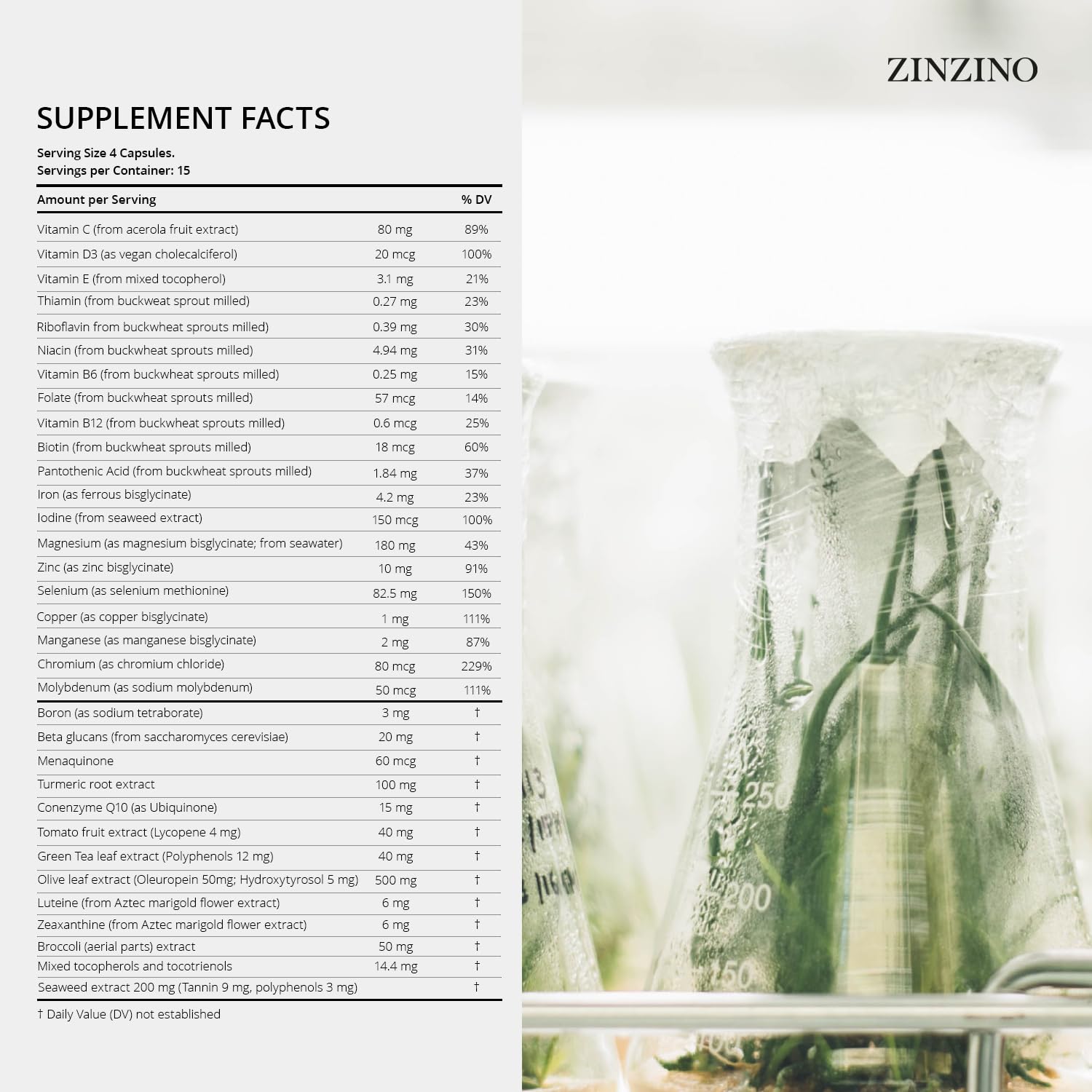 Zinzino Xtend + - Multi Immune Supplement - Essential Vitamins, Minerals & Vitamin C for Immune Support, Energy & Focus - 60 Capsules ZINZINOAu supplements