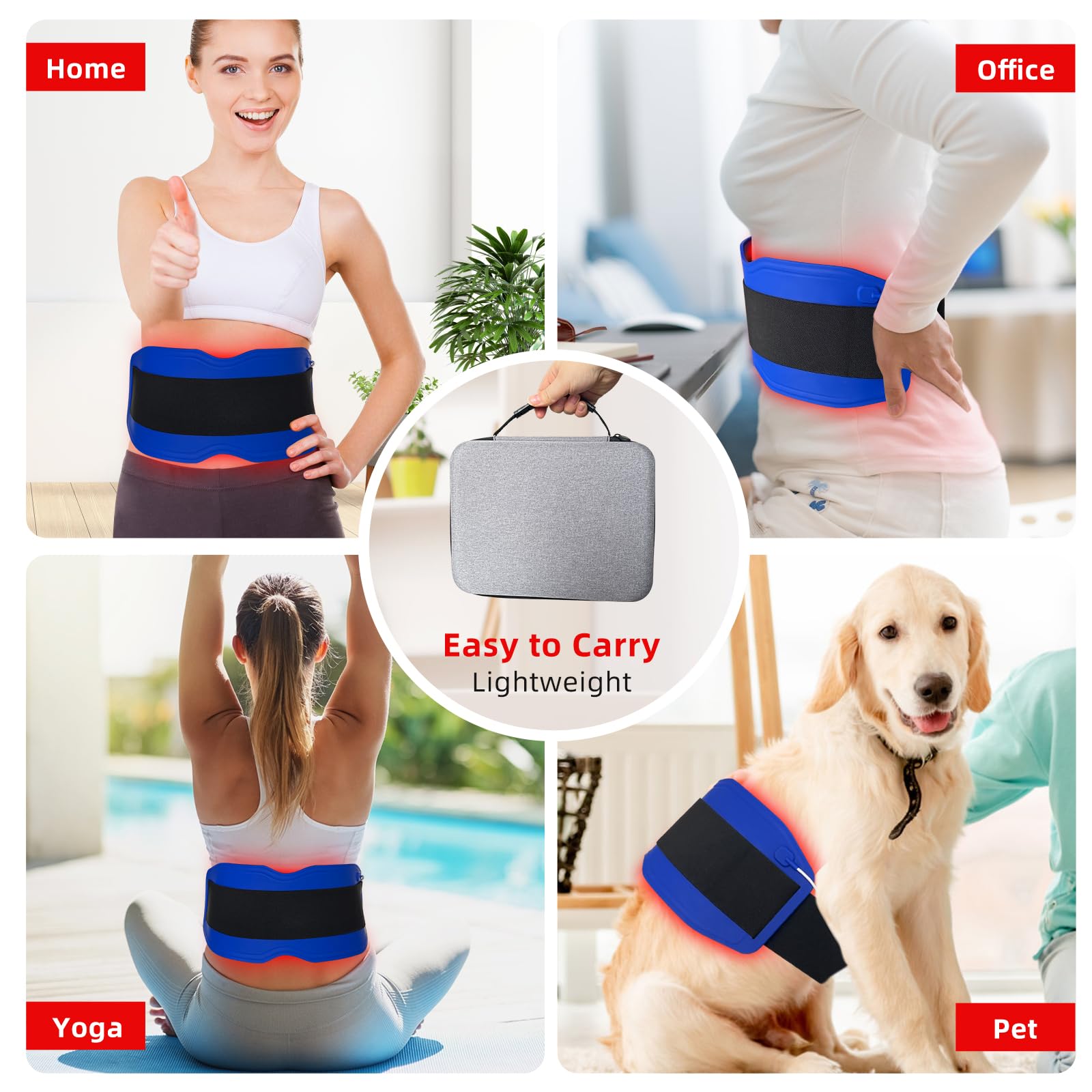 Yoveck Red Light Therapy Belt, Silicone Red Light Therapy Pad Near Infrared Light Therapy YoveckAu supplements