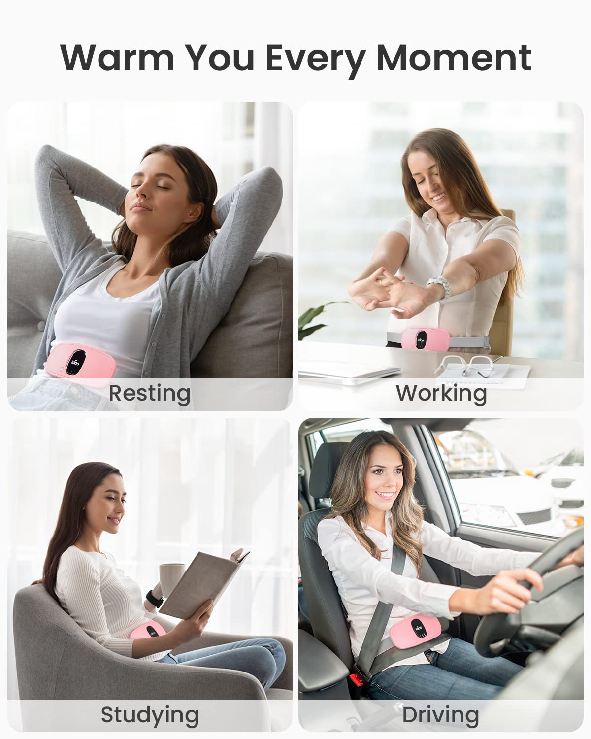 FSA HSA Eligible Portable Cordless Menstrual Heating Pad, iDOO Period Heating Pads iDOOAu supplements