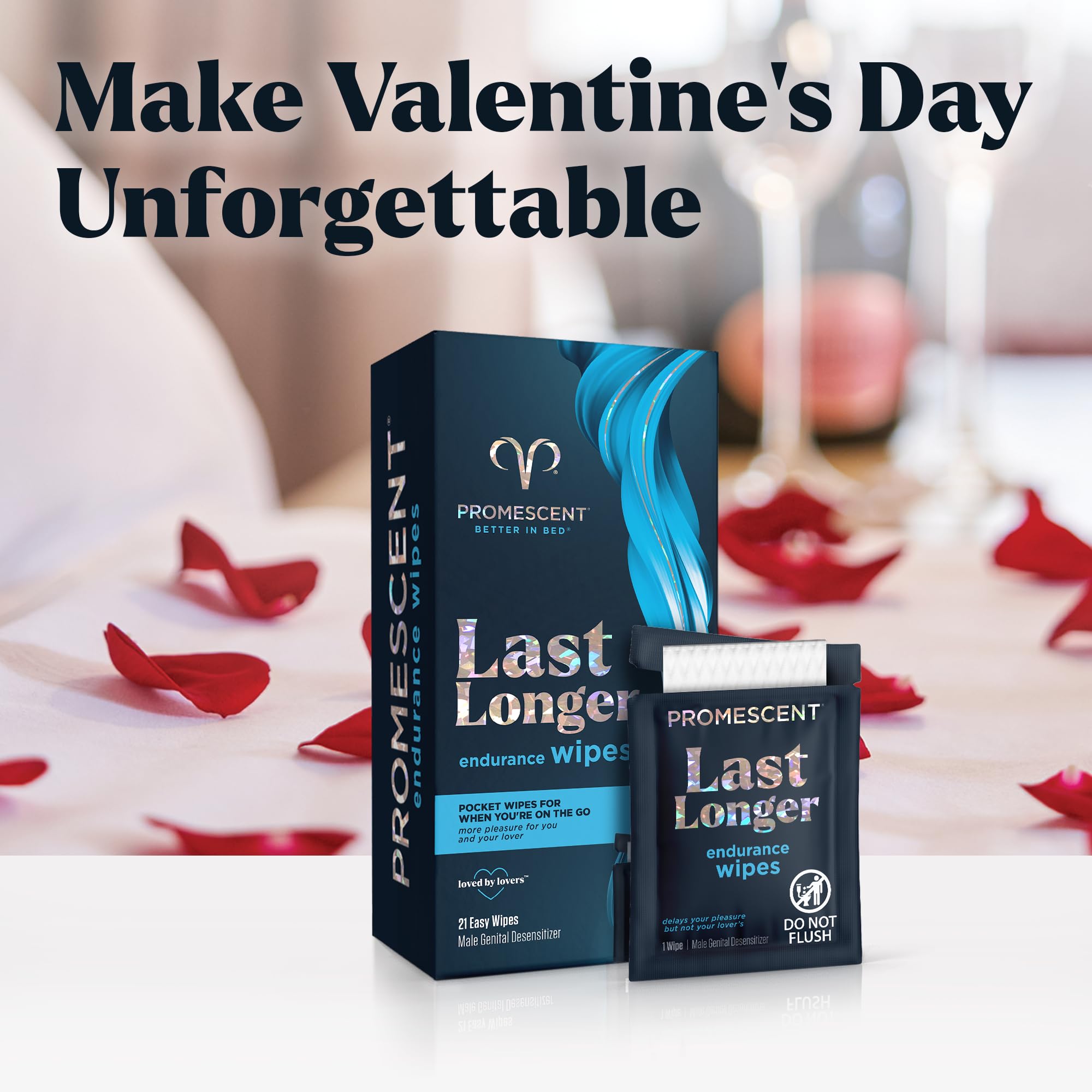 Promescent Delay Wipes Sexual Enhancer for Men to Last Longer in Bed, Extended Climax Control with Benzocaine for Male Genital Desensitizing - Increase Duration (7 Count) PromescentAu supplements