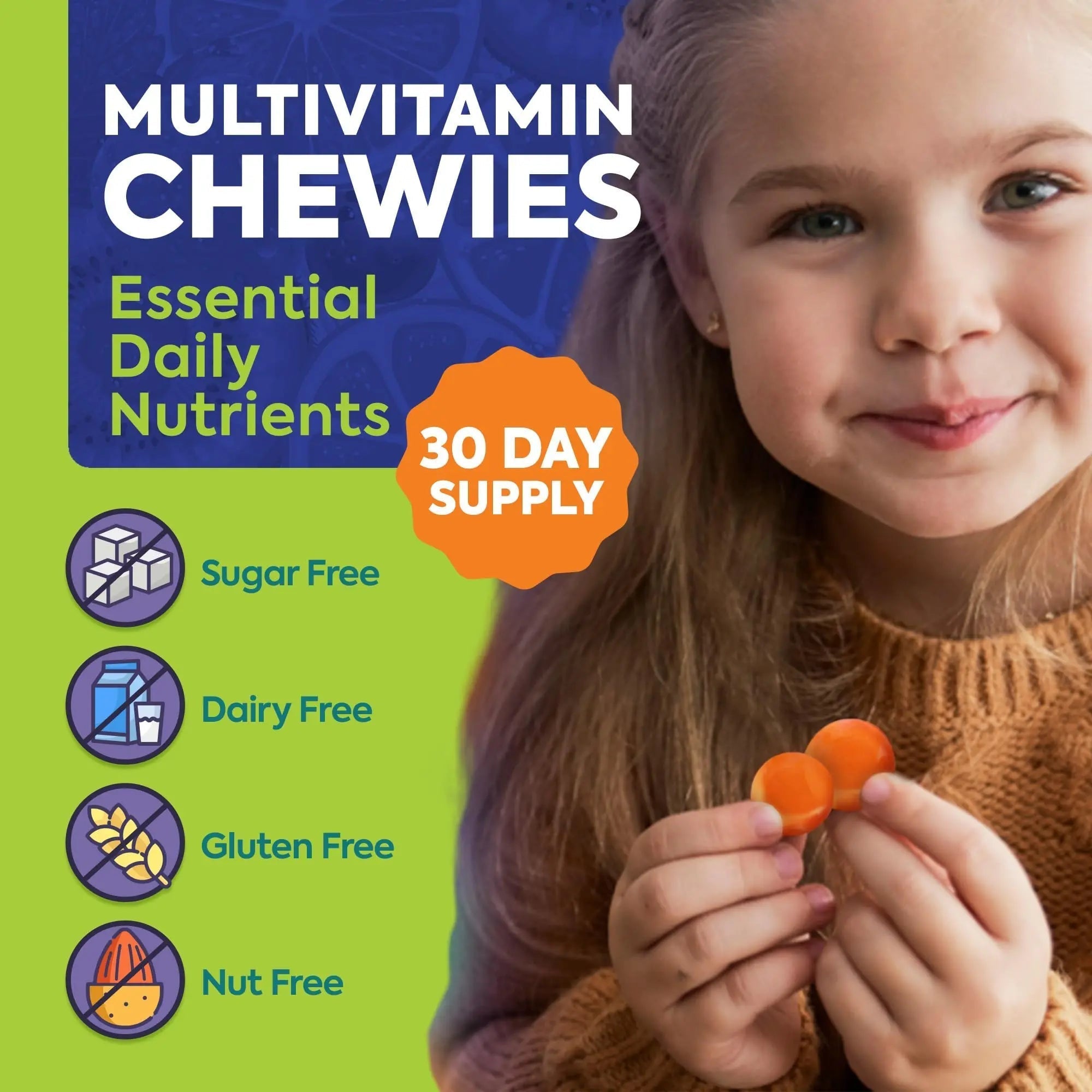 OmegaVia Sugar Free Kids Multivitamin Chewies - Daily Chewable Gummy Vitamins for Kids 3+ OmegaViaAu supplements