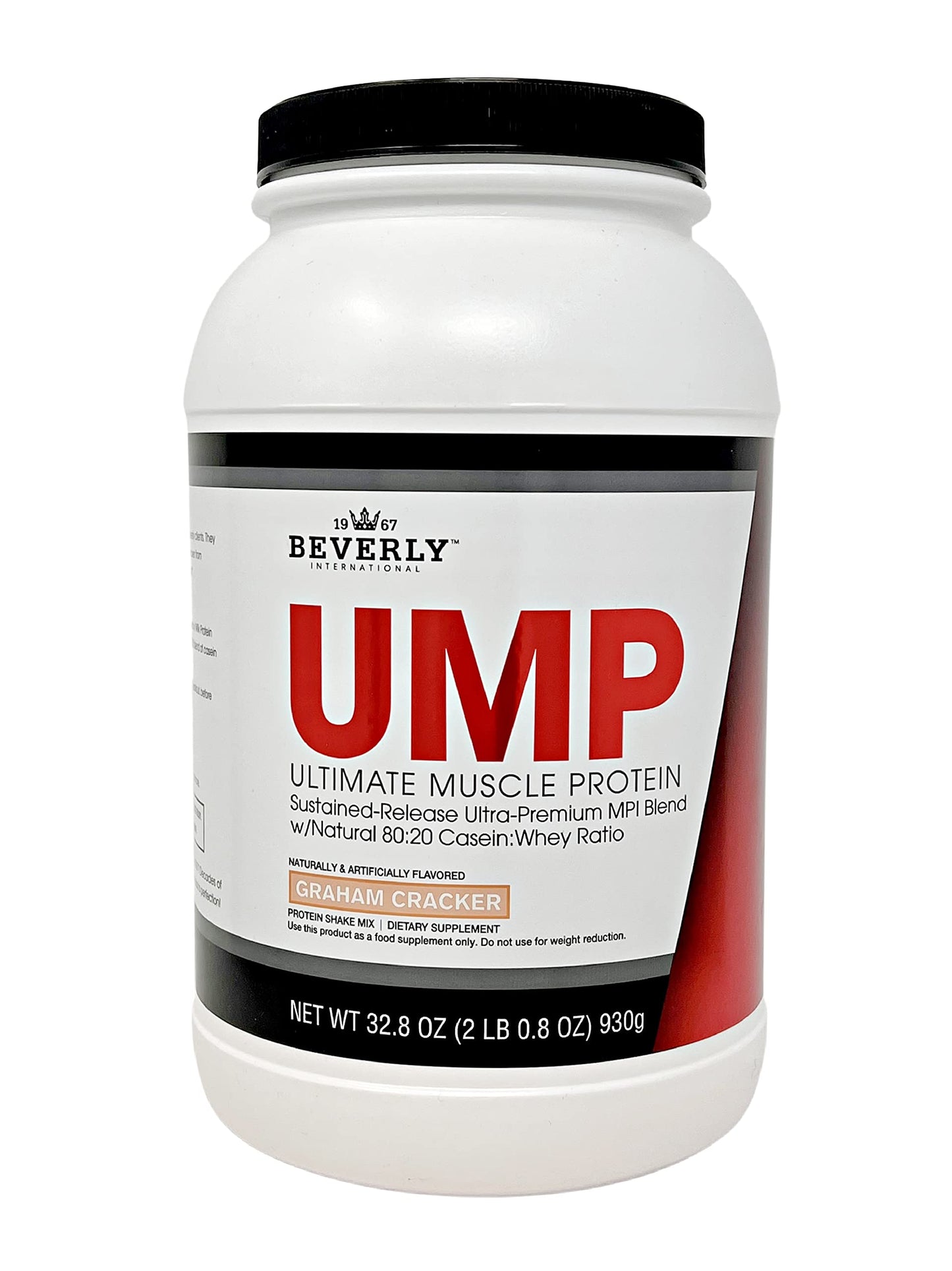 Beverly International UMP Protein Powder, Graham Cracker. Unique Whey-Casein Ratio Beverly InternationalUS supplements