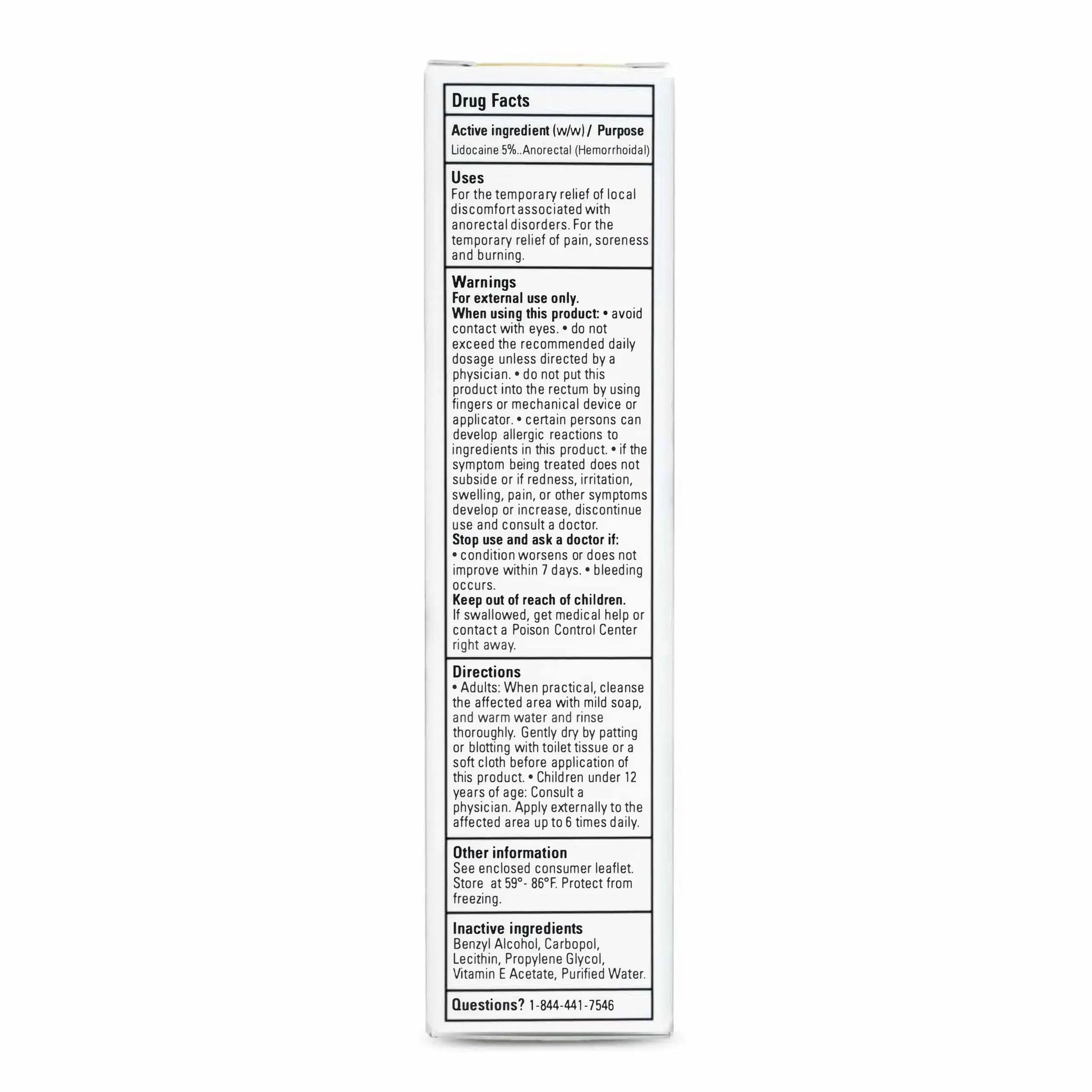 Zensa Numbing Cream 5% Lidocaine – Maximum Strength Topical Anesthetic with Vitamin E for Pain Relief from Hemorrhoids – Vegan, Cruelty-Free, Water-Based, Physiologic pH for Sensitive Skin – 30g ZensaAu supplements