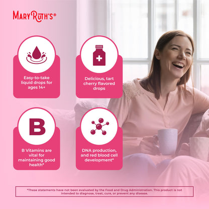 MaryRuth Organics Vitamin B Complex | B Vitamins Complex | Biotin | Vitamin B12 | Niacin | Folate | Metabolic Support Supplement | Vegan | USDA Organic MARYRUTH'SUS supplements