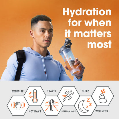 The Genius Brand Genius Hydrate - Electrolyte Supplement for Daily Hydration - Coconut Water - Sugar-Free - 8 Essential Minerals & Nutrients - Non-GMO - Sour Peach Rings - 20 Servings The Genius BrandUS supplements