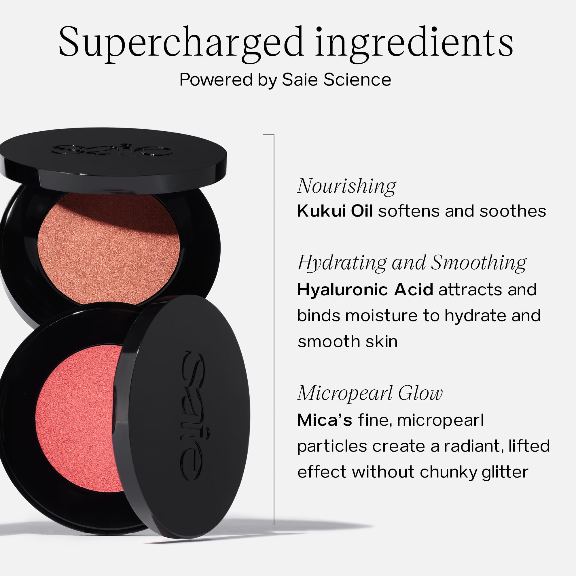 Saie Glow Sculpt Multi-Use Highlighter + Cream Blush - Lightweight Highlighter Makeup with Hyaluronic Acid + Micropearl for Radiant, Glowing Skin - Mauveglow (.02 oz) SaieAu supplements