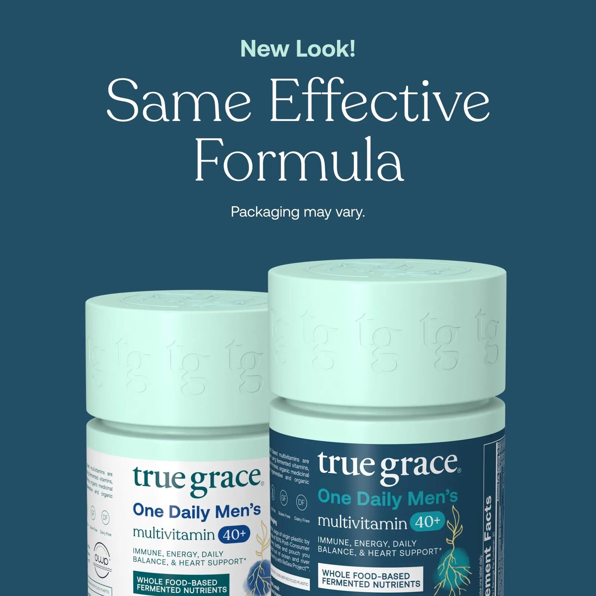True Grace Men's 40+ One Daily Multivitamin Fermented Minerals, Organic Adaptogens & Mushrooms Whole Body Balance Immune True GraceAu supplements
