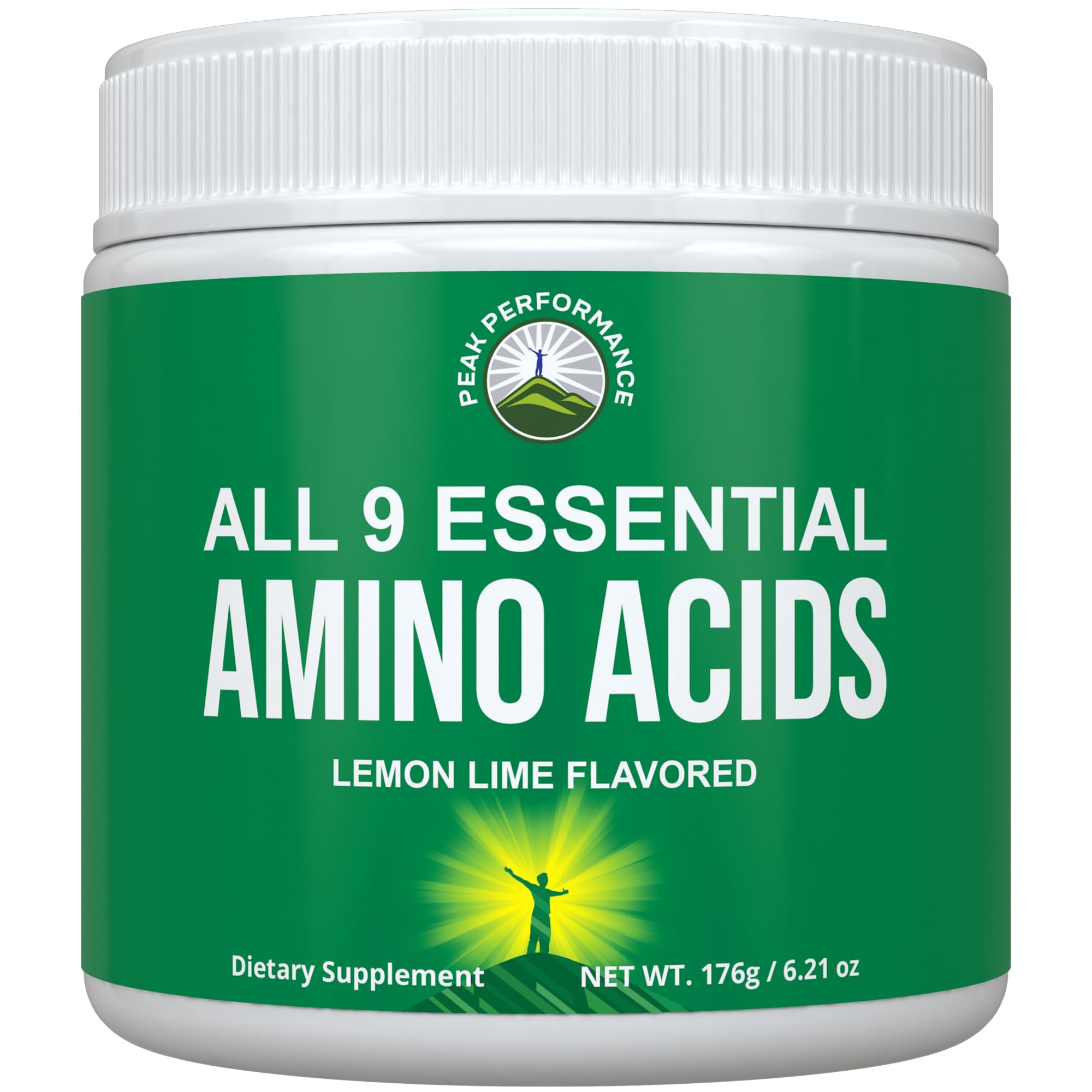 All 9 Essential Amino Acids Powder. Pre + During + Post Workout with EAAs + BCAAs for Energy, Muscle Growth, and Recovery. Non-GMO BCAA and EAA Powders for Men + Women. 3rd Party Tested. Lemon Lime Peak PerformanceAu supplements