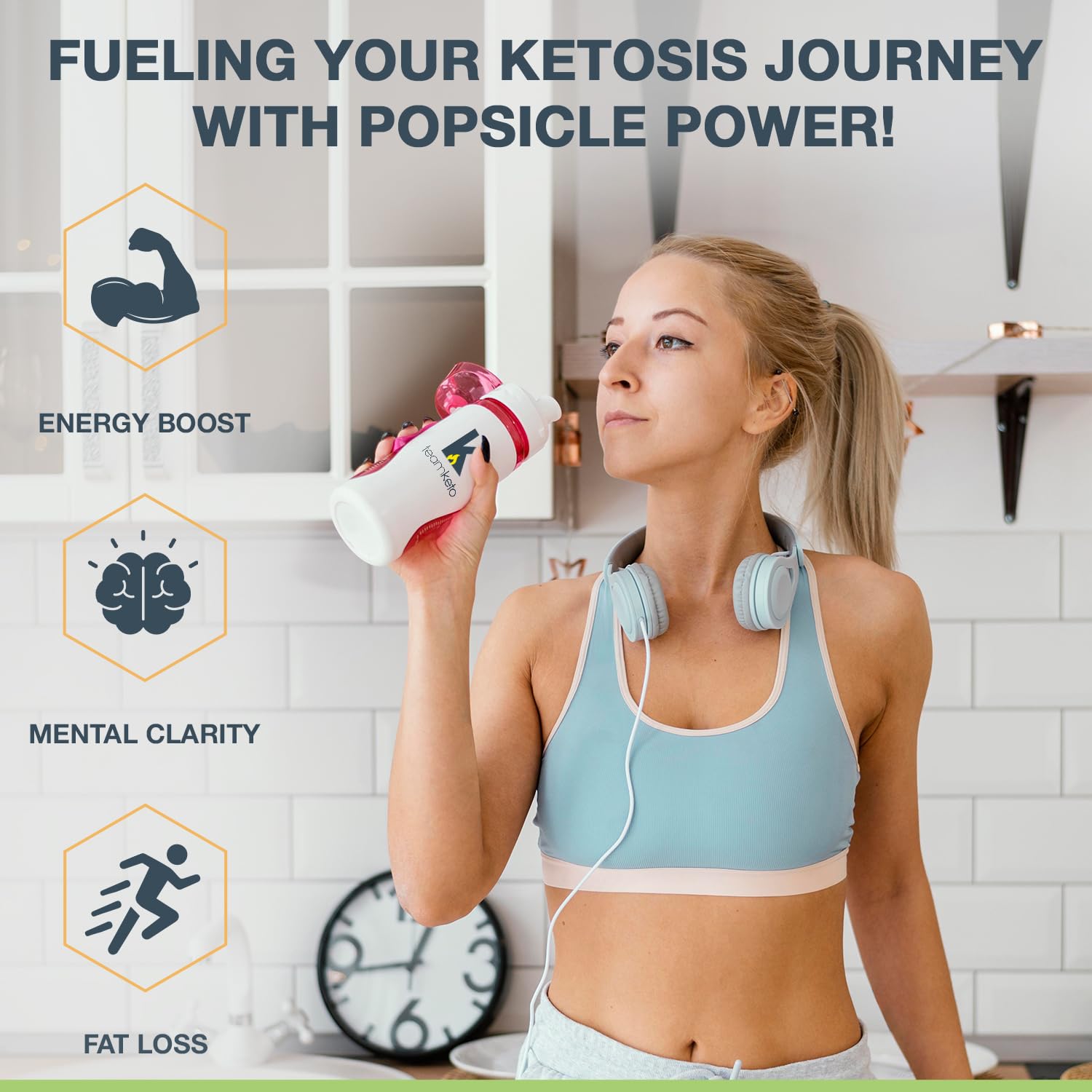 TeamKeto exogenous Ketones Powder, Pure Keto BHB Salts | Dairy & Gluten Free-Best Keto TeamKetoUS supplements