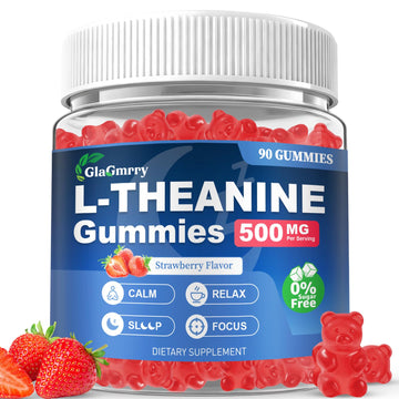 GlaGmrry 90 Count | L Theanine Gummies, L Theanine Supplement for Adults & Kids, w/Ashwagandha, Magnesium, GABA & 5-HTP, Sugar Free Liposomal Formula for Calm Relax zzZ M♡♡d & Focus, Vegan GlaGmrryAu supplements