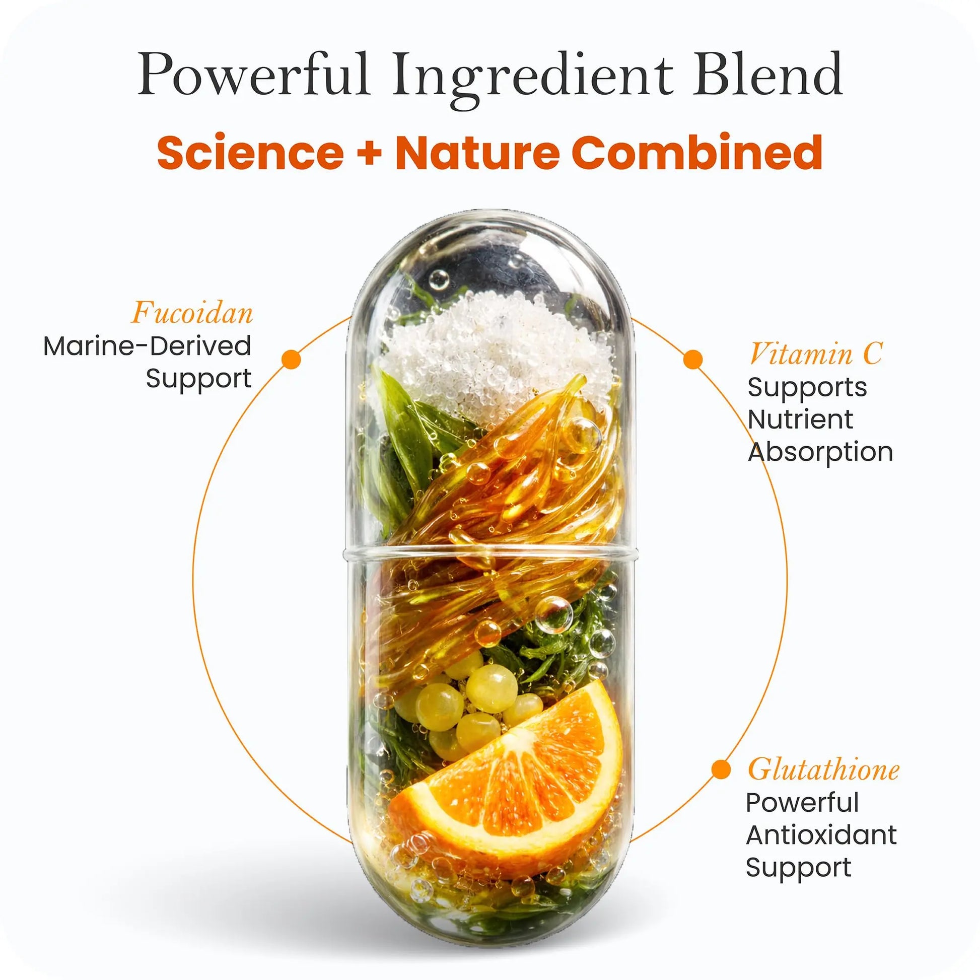 Advanced Glutathione Complex 500mg – with Fucoidan & Vitamin C – Antioxidant Support for Skin Glow, Detox & Immune Health – Non-GMO, Made in USA (60 Capsules) Collagen Laborésnz supplements