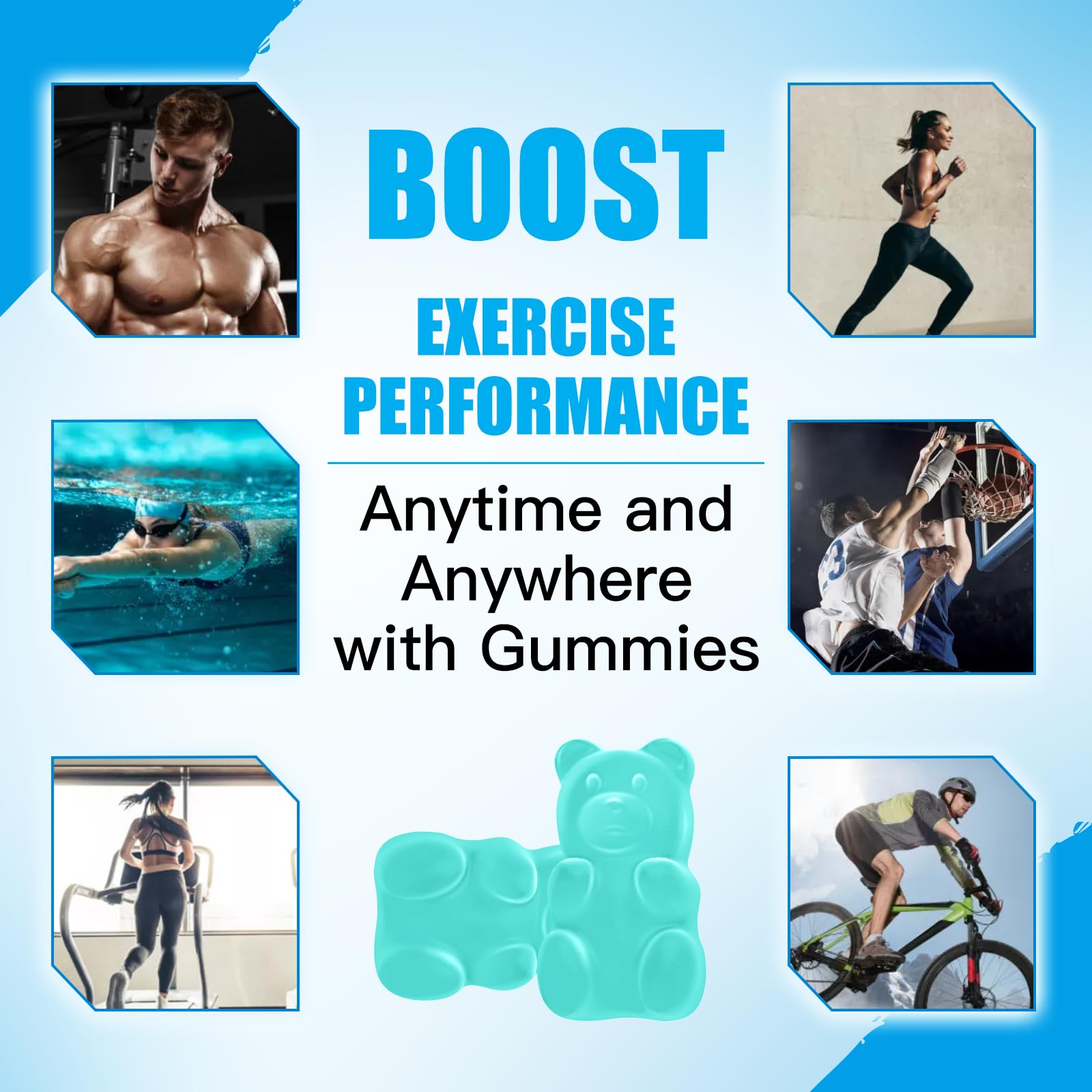 ElevateLife Creatine Monohydrate Gummies 5000mg for Men & Women, Chewables ElevateLifeAu supplements