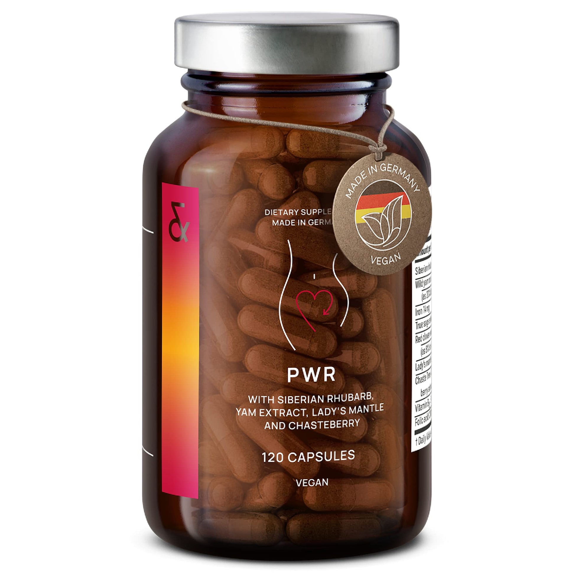 CLAV® Natural Hormone Balance for Women - PMS Relief with Siberian Rhubarb, Wild Yam & Vitex Berry - Vegan Menstrual Regulator Supplement - 120 Capsules CLAVAu supplements