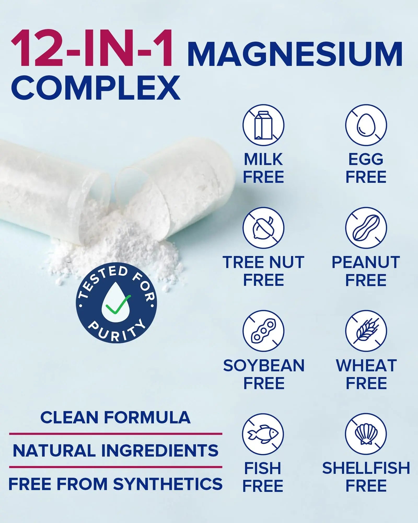 Terranics 12-in-1 Magnesium Complex 500mg, High Absorption Chelated Magnesium Glycinate, Citrate, Malate, Taurate, Orotate & More, for Sleep, Calm, Energy, Heart, Vegan, Non-GMO,120 Capsules Terranicsnz supplements