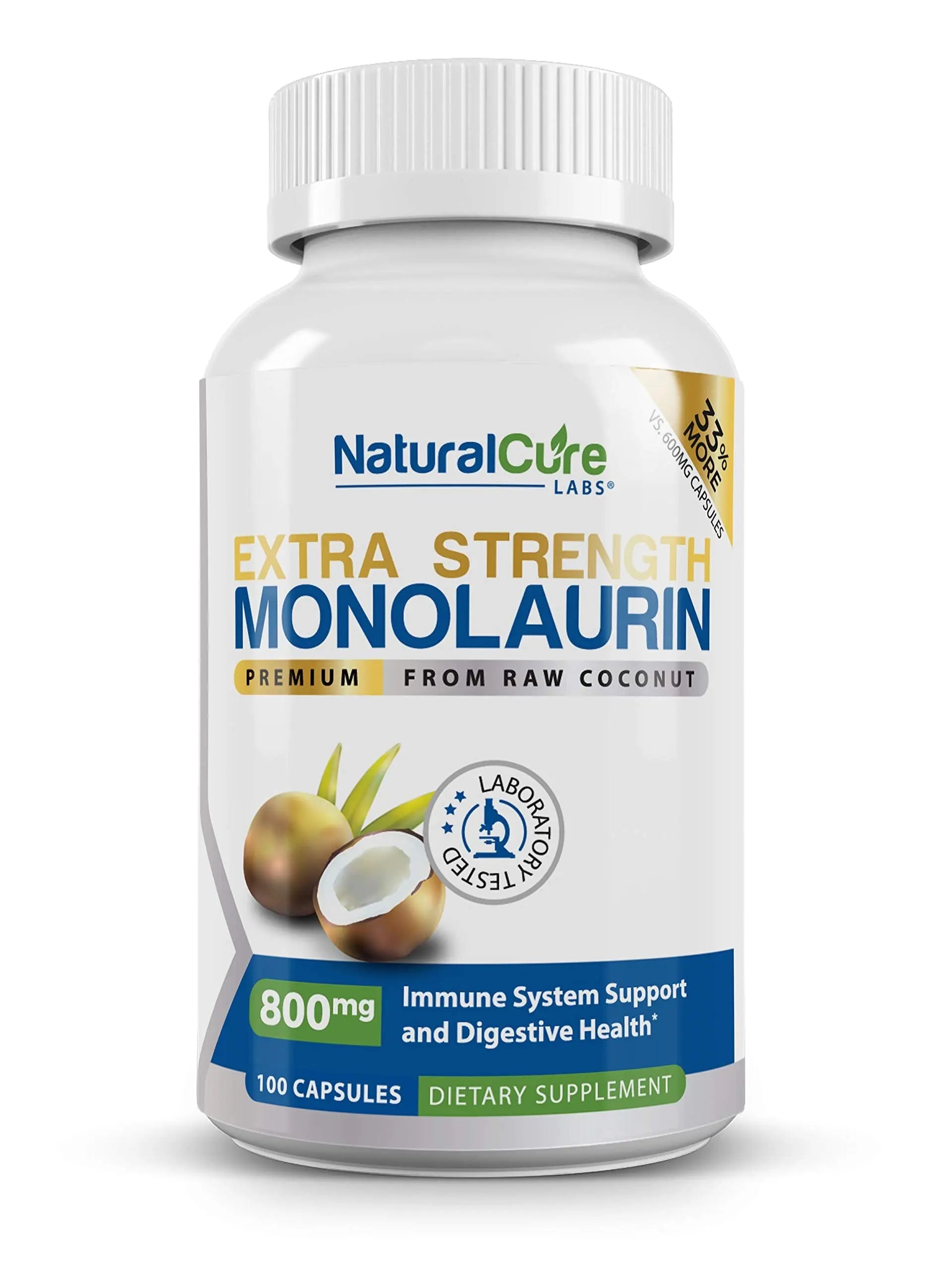 Extra Strength Stack: Monolaurin 800mg + Clean L-Lysine 600mg + Andrographis, Advanced Immune Support Routine Bundle Natural Cure Labsnz supplements