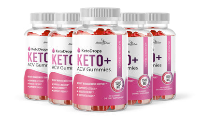 Keto Drops ACV Gummies Weight Loss - 1500mg Once a Day, Strong Time Released Malibu LabsUS supplements