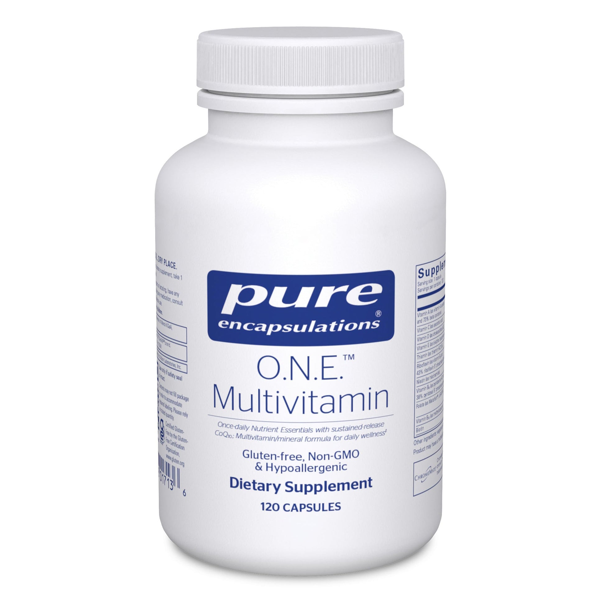 Pure Encapsulations O.N.E. Multivitamin - Once Daily Multivitamin with Antioxidant Complex Metafolin, CoQ10, and Lutein to Support Vision, Cognitive Function, and Cellular Health* - 120 Capsules Pure EncapsulationsAu supplements