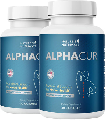 Nature’s NutriWave Alphacur – Natural Supplement with Magnesium, Alpha Lipoic Acid, Turmeric & CoQ10 – Non-GMO, 100% Natural, Made in the USA, GMP-Certified – 30 Capsules, 2 Month Supply Nature’s NutriWaveAu supplements