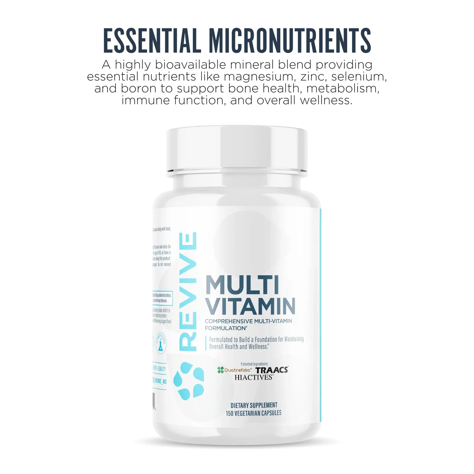 Revive MD Multi-Vitamin Supplement for Men & Women – Daily Multivitamin Supports Energy, Immunity & Overall Health with Essential Vitamins ReviveAu supplements