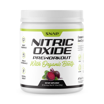 Snap Supplements Preworkout Beet Root Powder, Nitric Oxide Pre Workout with Organic Snap SupplementsUS supplements
