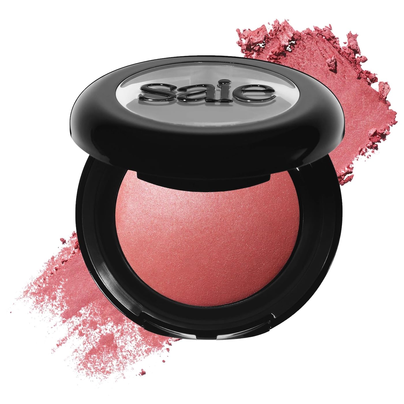 Saie Blush & Brush Duo - SuperSuede Baked Blush in Mia (.01 oz) & Powder Blush Brush - Talc-Free, Moisturizing Blush with Vegan, Fluffy Brush for Seamless Application SaieAu supplements