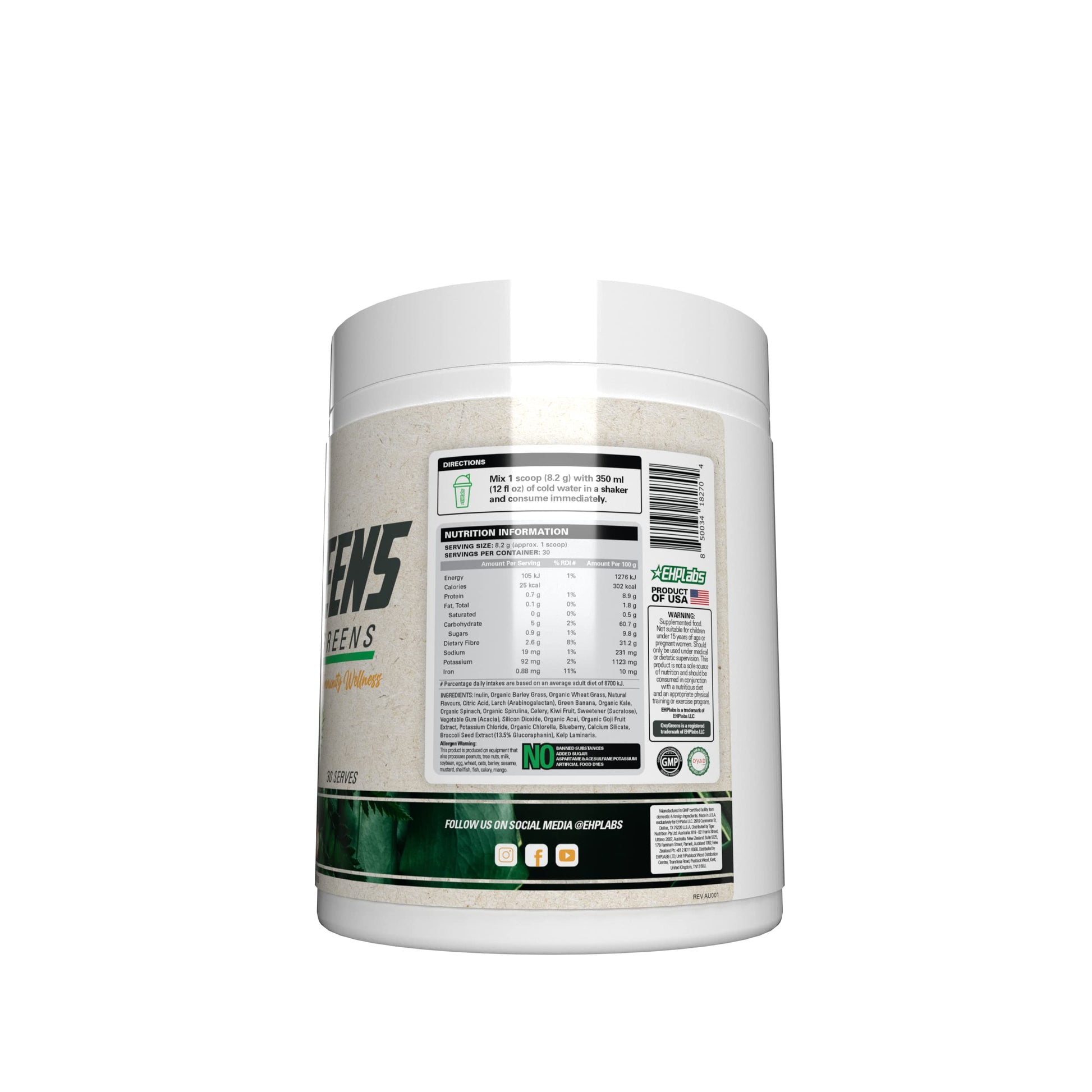 EHP Labs OxyShred + OxyGreens Bundle - Thermogenic Pre Workout Powder & Shredding EHP LabsAu supplements