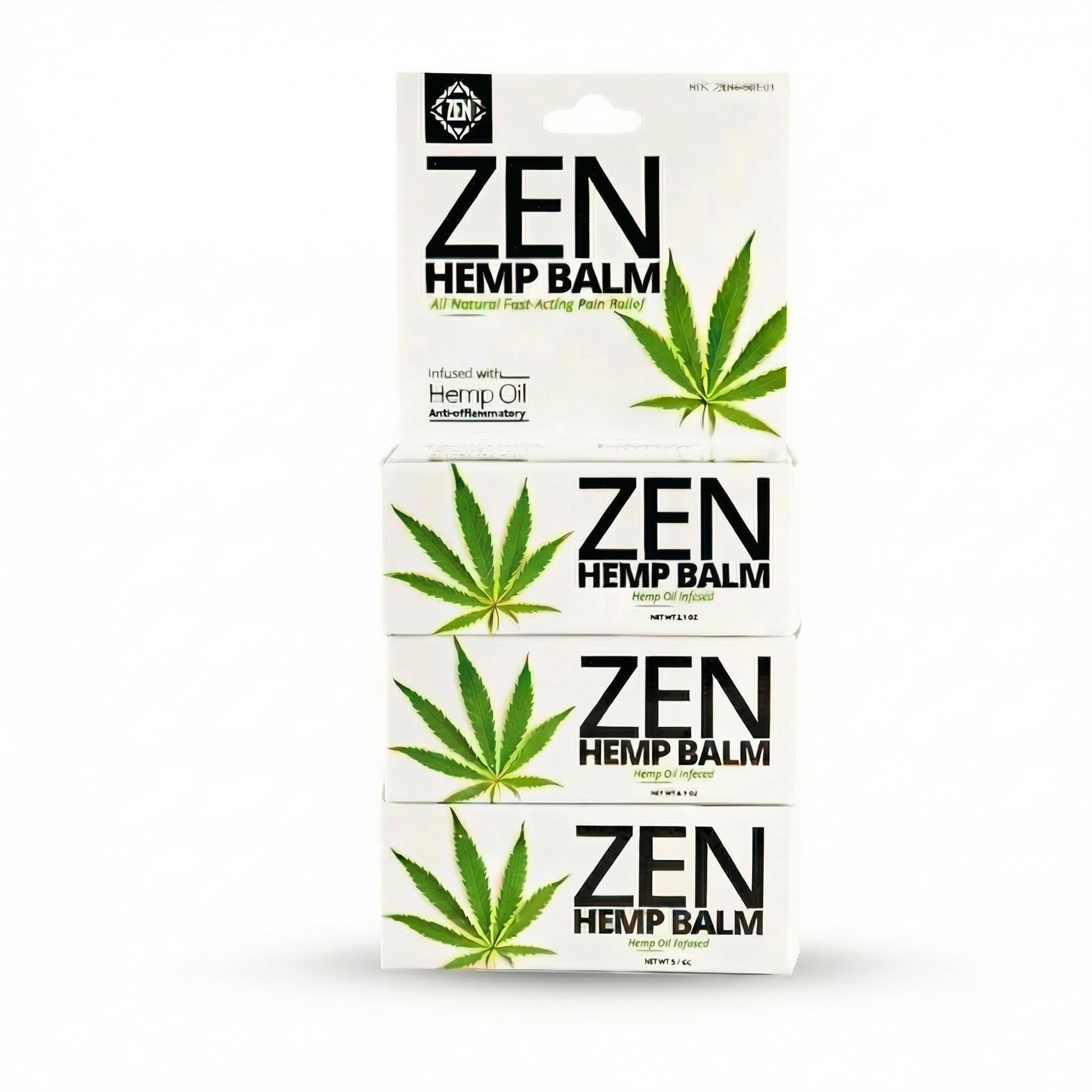 ZEN Hemp Balm 3 Pack – Fast-Acting Pain Relief for Muscles & Joints – Plant-Based Topical – 0.7 oz Each ZENAu supplements