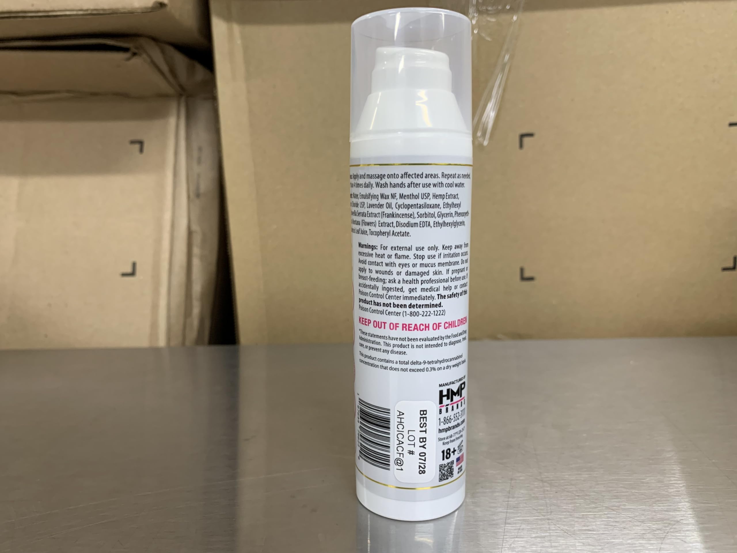 HMP BRANDS Menstrual Cramp Hemp Cream 2000MG with Menthol, Easy to Use, Natural Formula Made in USA 2.1oz HMP BRANDSAu supplements