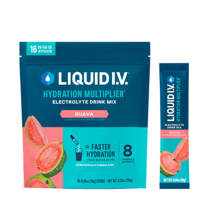 Liquid I.V.® Hydration Multiplier - Guava | Electrolyte Powder Drink Mix | 1 Pack (16 Servings) Liquid I.V.US supplements
