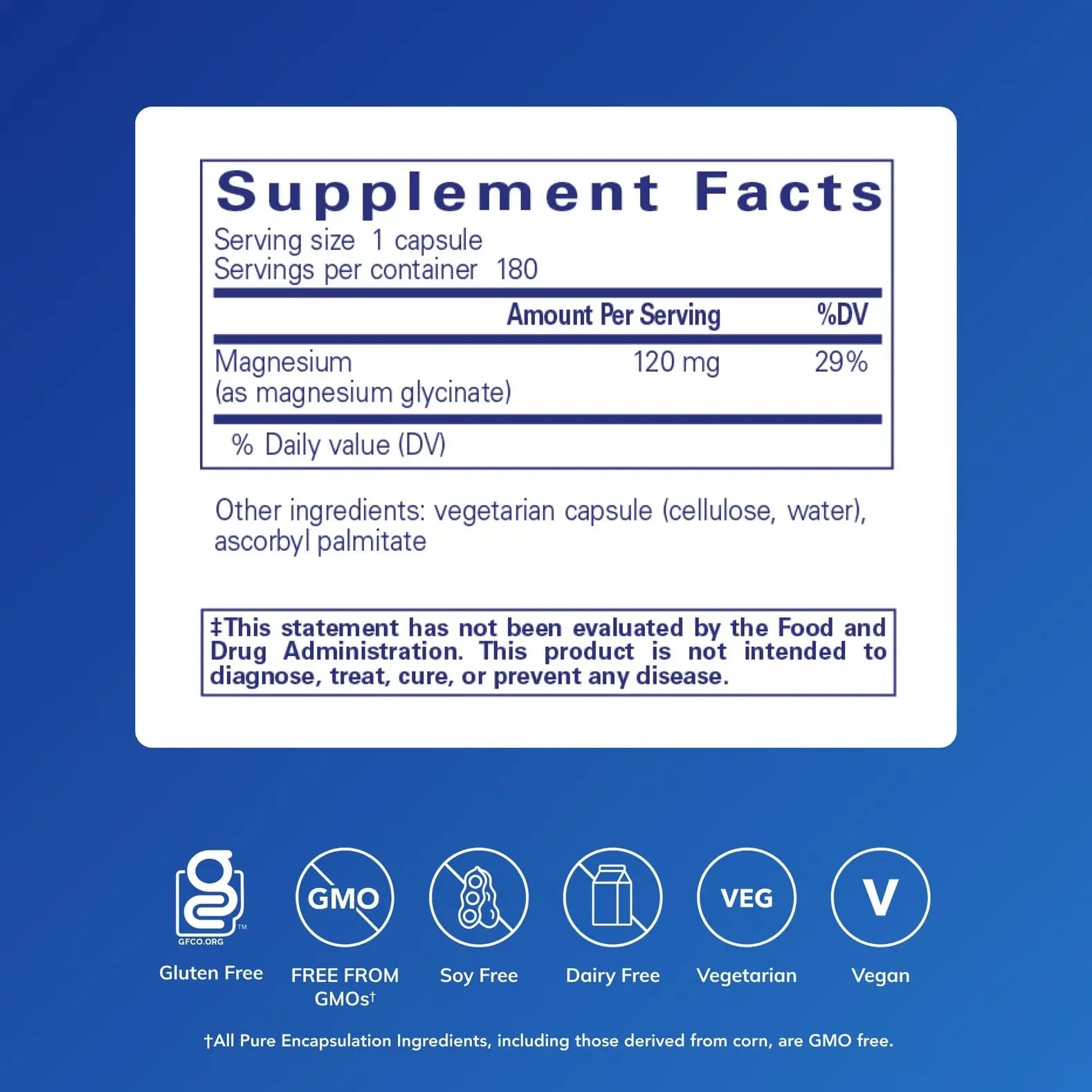 Pure Encapsulations Magnesium (Glycinate) - Supplement to Support Stress Relief, Sleep, Heart Health, Nerves, Muscles, and Metabolism* - with Magnesium Glycinate - 180 Capsules Pure Encapsulationsnz supplements