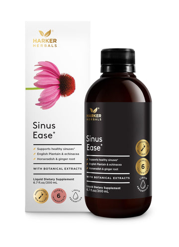 Harker Herbals Sinus Ease Syrup, Herbal Nasal Care for Runny Nose, Sinus Pressure, High Absorption, Herbal Flavor, Plant-Based - 6.7 Fl oz (40 Servings) Harker HerbalsAu supplements