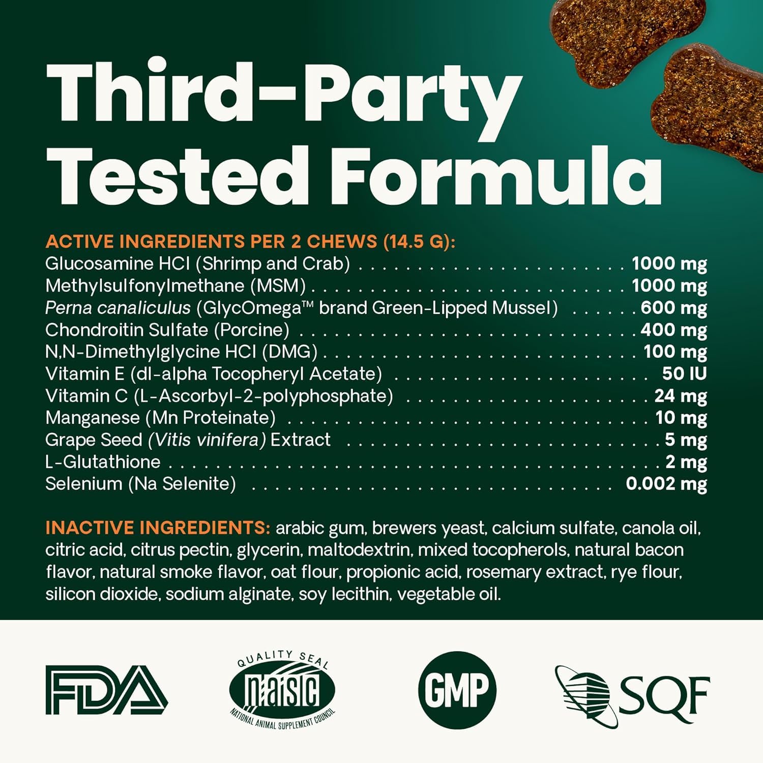 VetriScience Ultimate Strength Healthy Hip & Joint Chews, GlycoFlex Glucosamine, Chondroitin and Green-Lipped Mussel Joint Support Supplement for Dogs, Soothe Joint Discomfort, Duck, 120 Count VETRISCIENCEAu supplements
