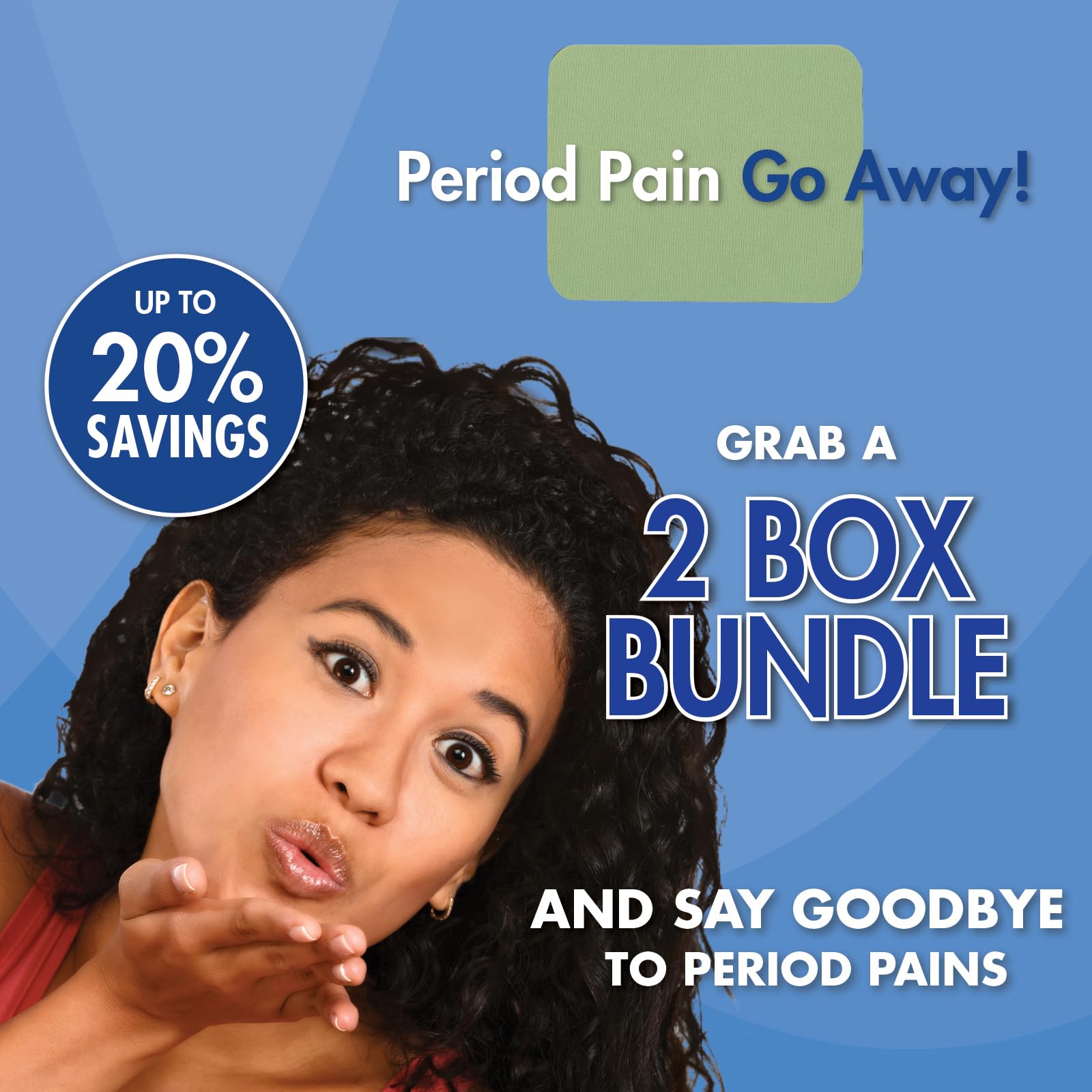 HealthWise Menstrual Pain Relief Bundle | Twenty 10% Menthol + Eucalyptus Period Patches | Generous XL Size Patch | Natural, Therapeutic Care at Home HealthWiseAu supplements
