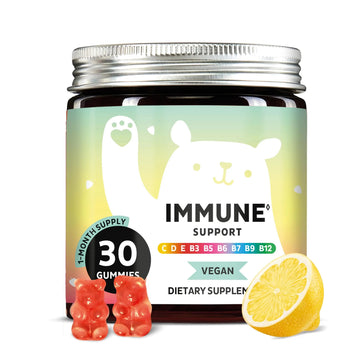 Bears with Benefits Immune Support Gummies – Vitamin C, D, B6 & B12 – Daily Immune Boost – Vegan, Naturally Flavored (30 Gummies) Bears with BenefitsAu supplements