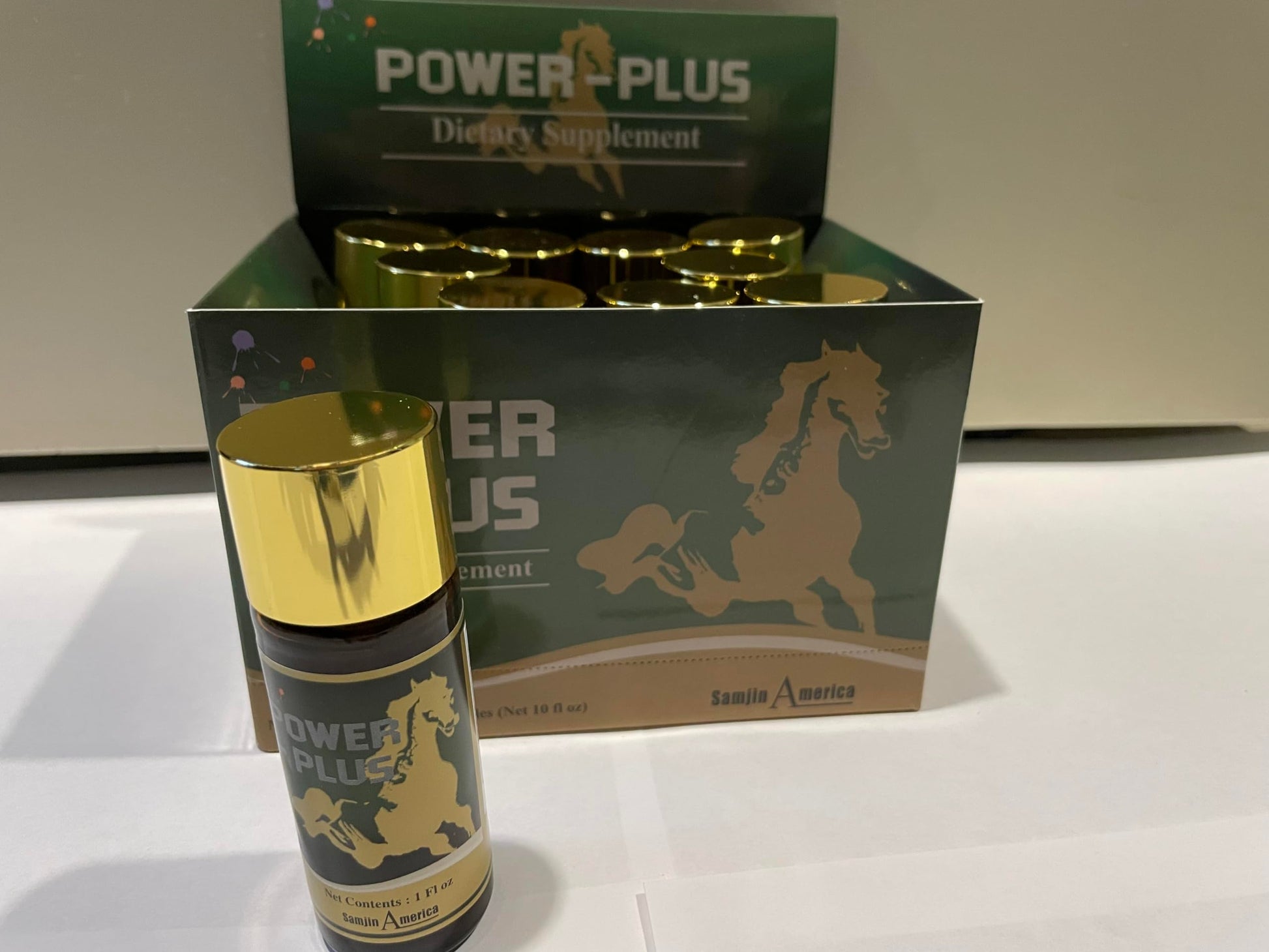 Skydia Power Plus - 10 Bottles Power-Plus Botanical Blend Liquid Supplement (1 FL OZ) Korean Ginseng Extract Ginseng Supplement Natural Men Tonic Ginseng Root Korean Red Ginseng Drops SkydiaAu supplements