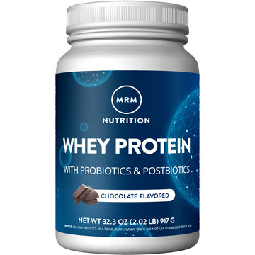 MRM Nutrition Whey Protein | Chocolate Flavored |18g Protein | with 2 Billion probiotics MRMUS supplements