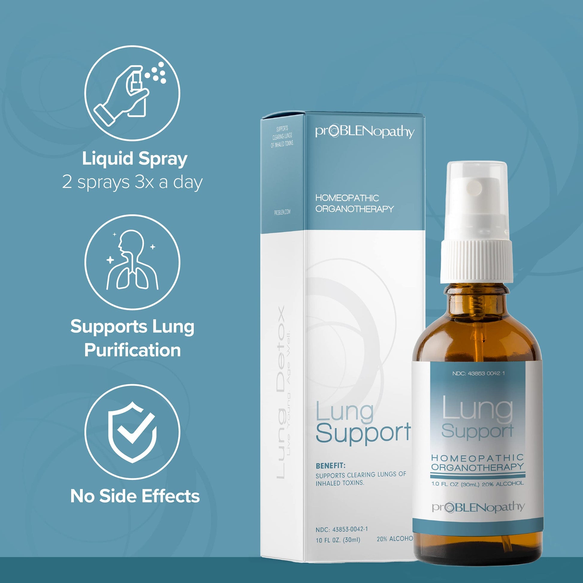proBLENopathy Lung Support Oral Spray 30-Day Supply - Respiratory Protection & Toxin Removal proBLENopathyAu supplements