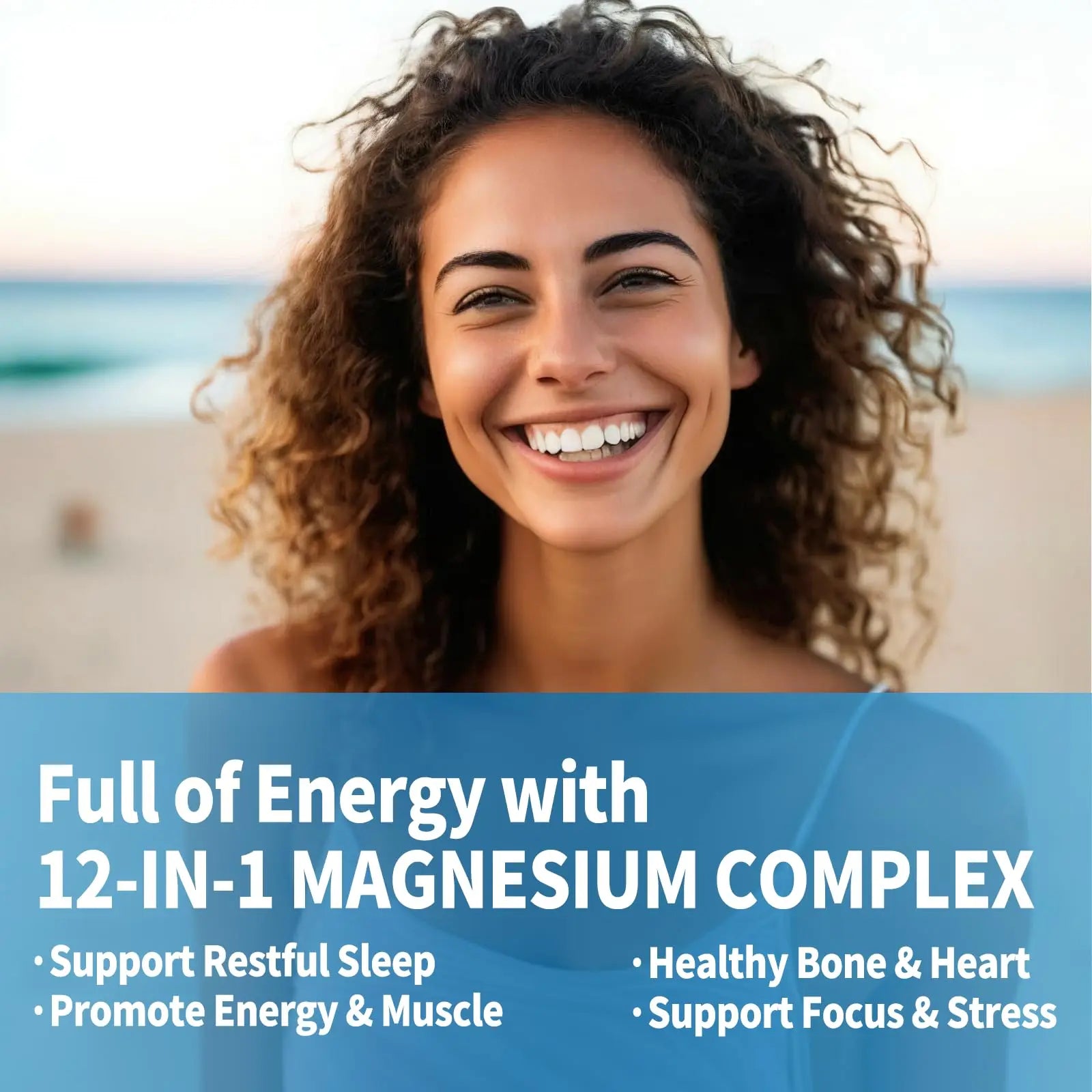 Magnesium Complex 12 in 1 Supplement for Women & Men 700mg, Magnesium Glycinate with Vitamin D3 K2, Citrate Malate Oxide Taurate Aspartate Orotate, for Relaxation, Heart, Energy, Muscle, 120 Capsules Qmiozzynz supplements
