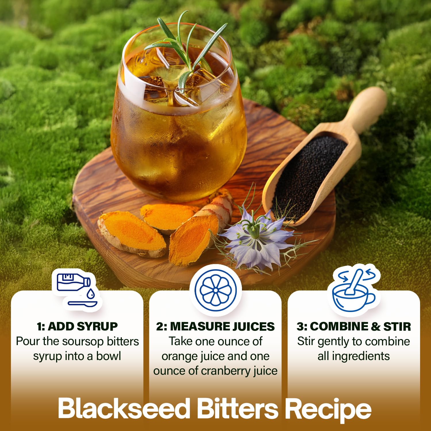 Black Seed Oil Bitters Liquid - Premium Herbal Blend with Black Seed Extract, Curcumin (Turmeric Extract), Ashwagandha, Elderberry, Probiotics, Vitamin C, Zinc...16 fl oz | Natural Botanical Blend NutraPeaksAu supplements