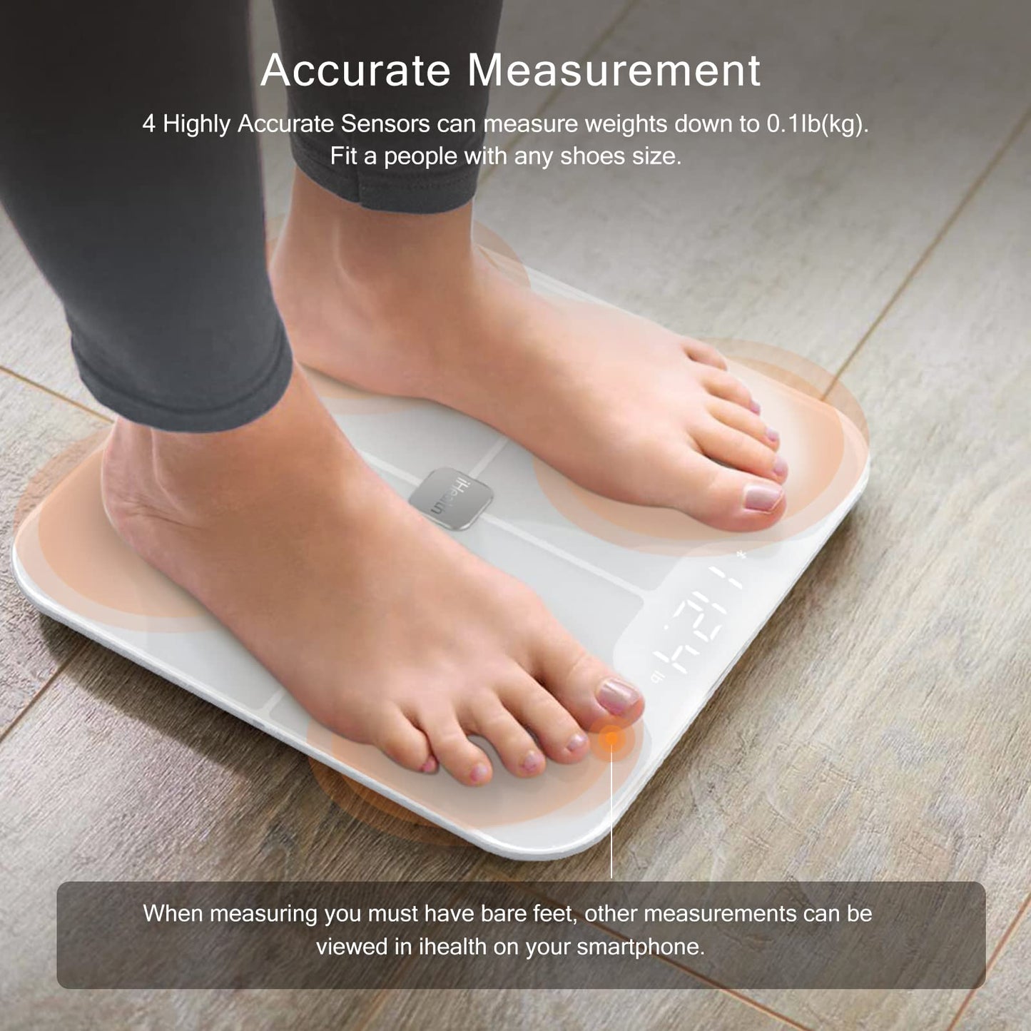 iHealth Nexus Smart Scale for Body Weight Bluetooth, Digital Bathroom Scale Body Fat and Muscle iHealthUS supplements