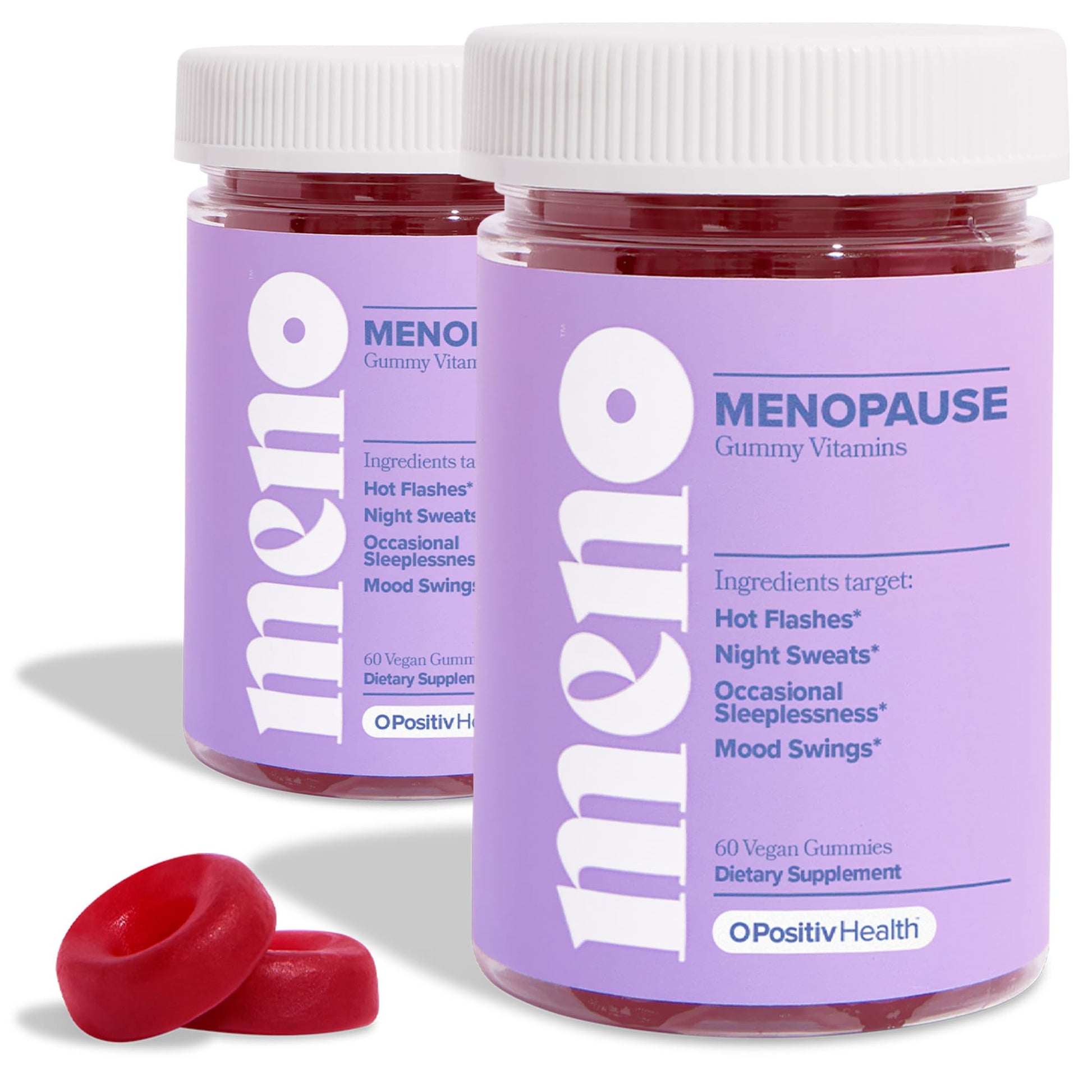 MENO Gummies for Menopause, 30 Servings (Pack of 2) - Hormone-Free Menopause O PositivAu supplements