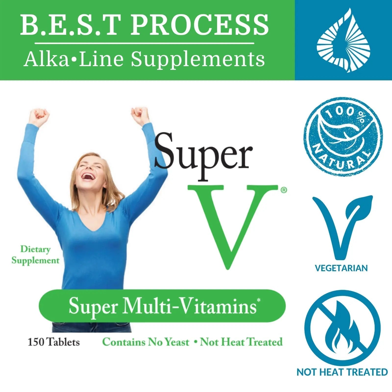 Morter HealthSystem SuperV Best Process AlkaIine — Energizing & Detoxifying Multivitamin — Vitamins & Minerals with Digestive Enzymes, Superfoods and Herbs Morter HealthSystemAu supplements