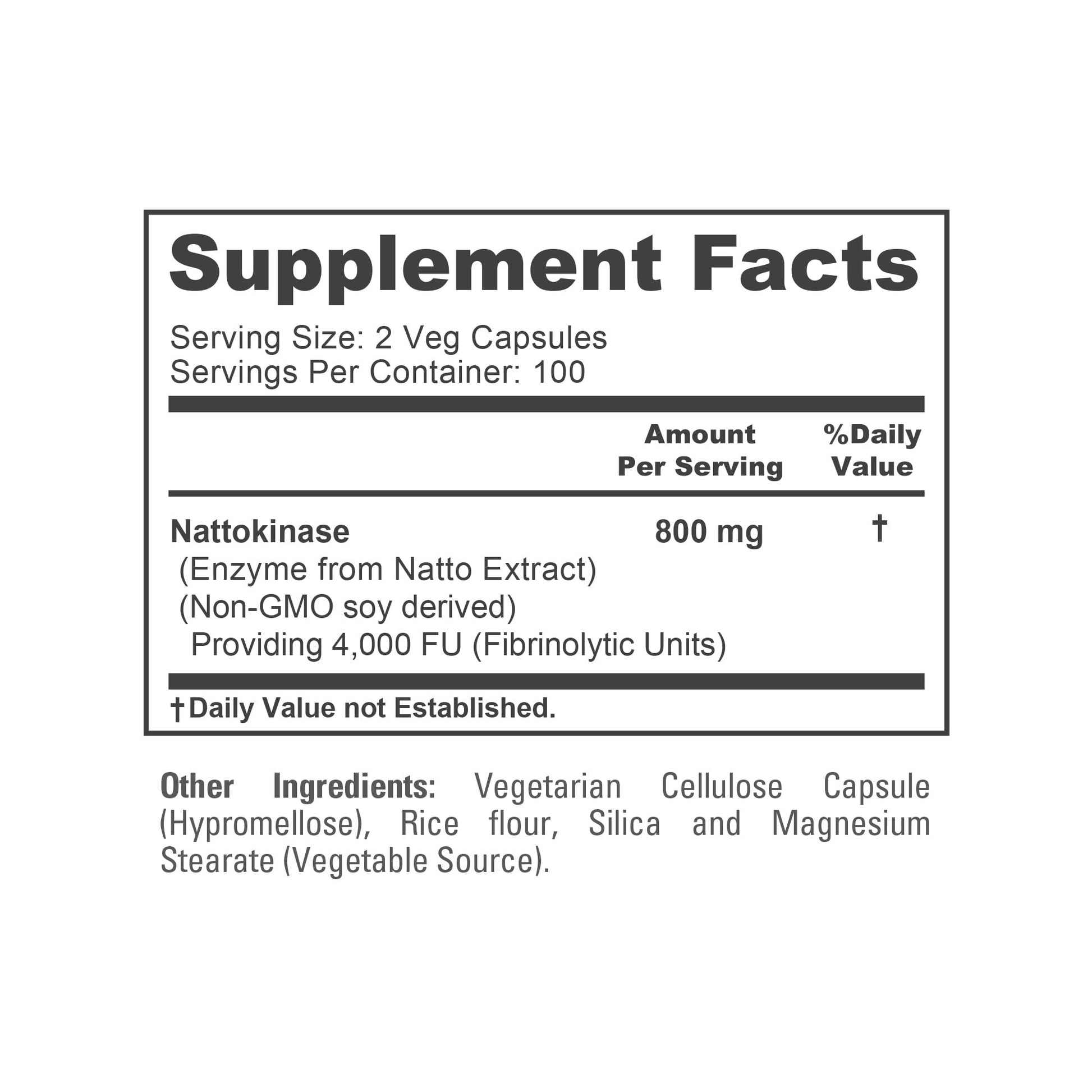 NusaPure Nattokinase 4000 FU 800mg, 200 Veggie Capsules (Vegan, Non-GMO) NusaPureAu supplements