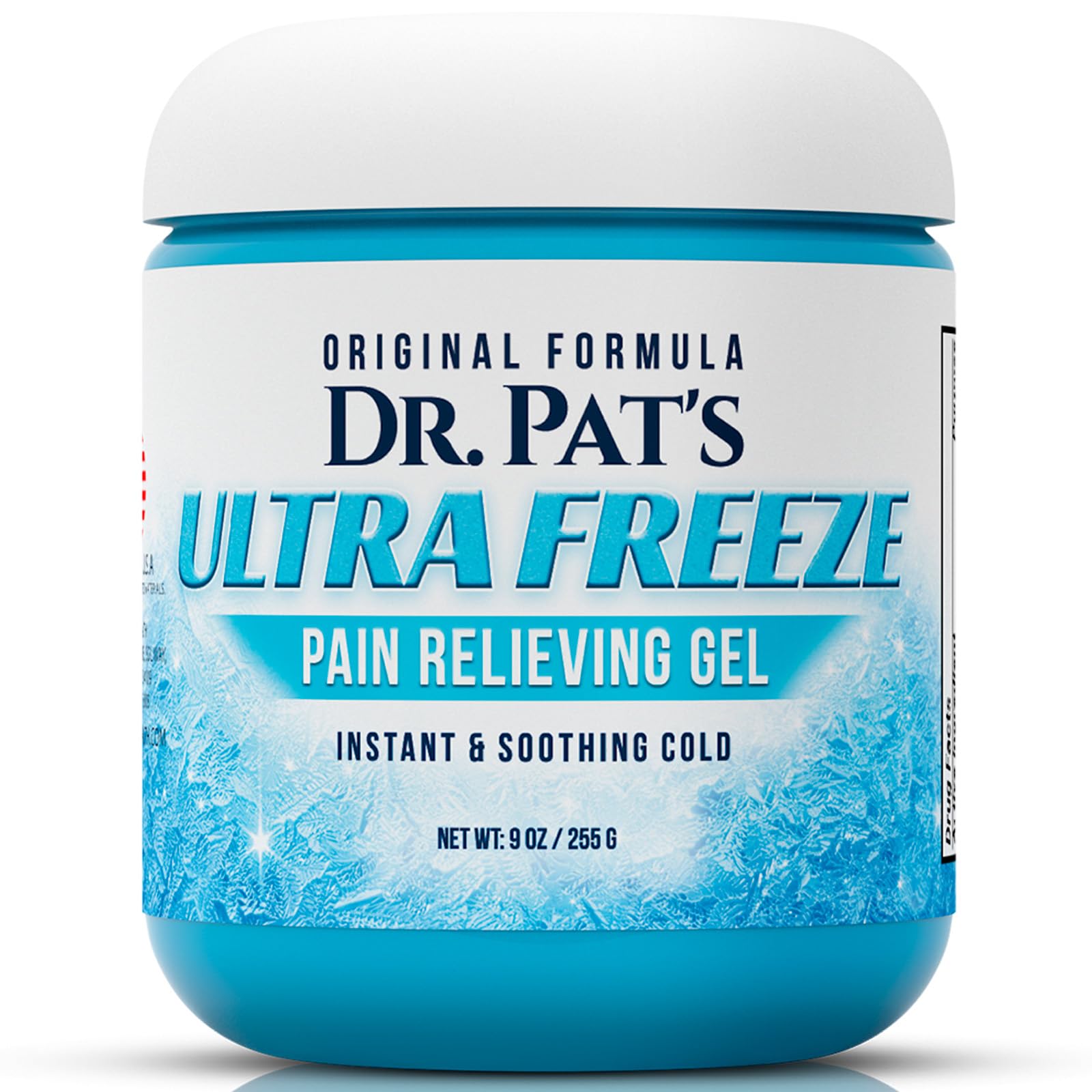 Ultra Freeze Dr Pat's Pain Relief Cream (9oz) - Muscle Rub Gel for Arthritis, Neuropathy, Foot & Joint - Cooling Sports Massage for Back, Shoulder & Knee - Menthol Analgesic for Neck & Body Ultra FreezeAu supplements
