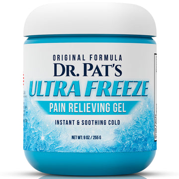 Ultra Freeze Dr Pat's Pain Relief Cream (9oz) - Muscle Rub Gel for Arthritis, Neuropathy, Foot & Joint - Cooling Sports Massage for Back, Shoulder & Knee - Menthol Analgesic for Neck & Body Ultra FreezeAu supplements